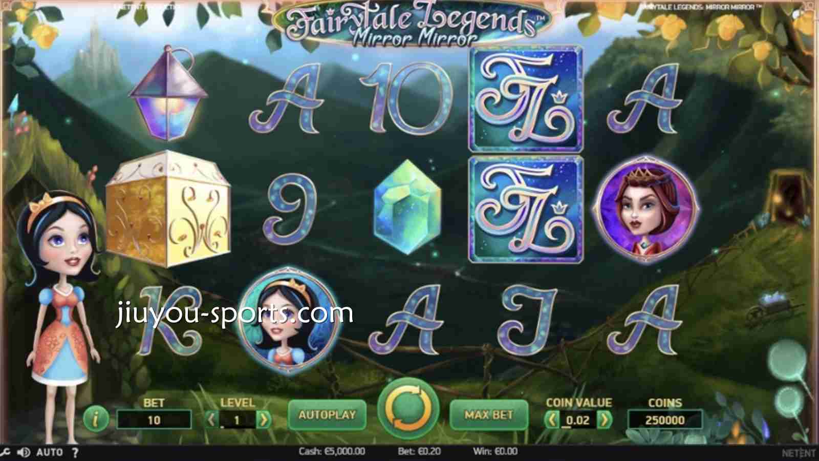九游娱乐 | 《童话传说魔镜》老虎机主界面