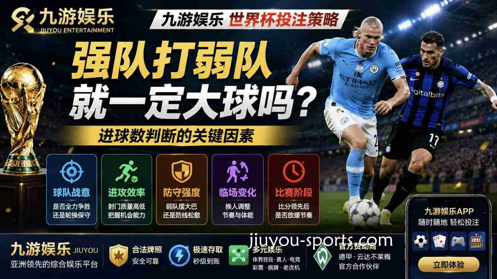 九游娱乐世界杯投注策略：强队打弱队就一定大球吗？